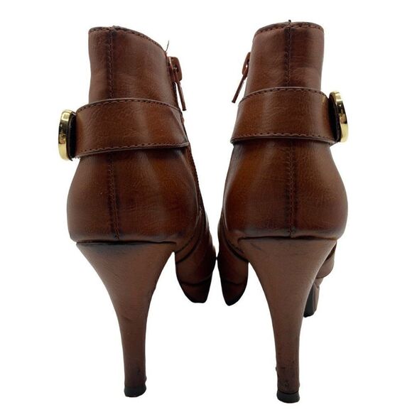 Unlisted By Kenneth Cole File Type Bootie Heels Boots - Picture 3 of 10